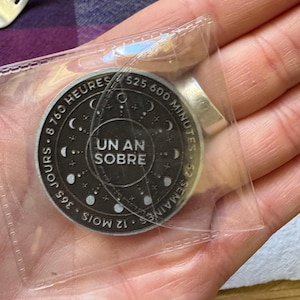 Customer photo for Custom Any Year Moons Phases sobriety coin review