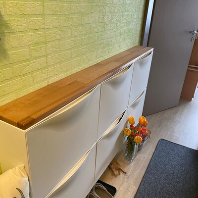 Holzplatte für Ikea Trones Massive Holzplatte für 3 Ikea Trones