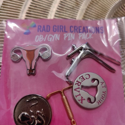OB/GYN Pin Pack Medical Gift Doctor Nurse Enamel Pin Medical Anatomy - Etsy