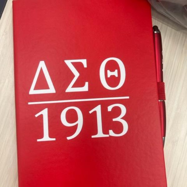 New Delta Sigma Theta Sorority Inverted Double Sided Umbrella - Wind Resistant With Rubber Handle