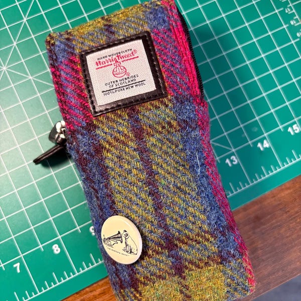 Blue Herringbone Harris Tweed Flat Cap main image 1