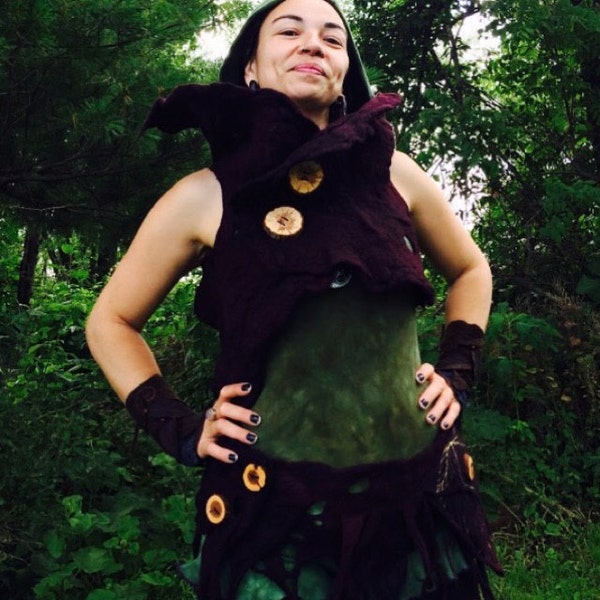 Nuno Felted Tree Roots Skirt/shawlpixie Beltwoodland Costumenymph