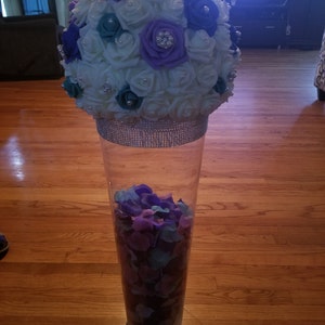 Silk Rainbow Roses Artificial Flowers Wedding Bouquet - Etsy