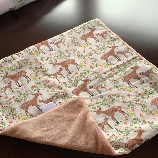 Just Born XL Security Blanket- Pink Deer main image 1