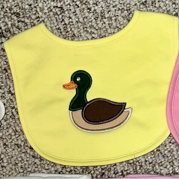 Mallard Duck Applique Embroidery Design, Sketch Vintage Stitch, 4 Sizes