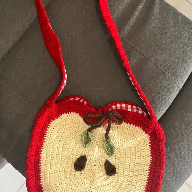 Apple Bag Crochet Pattern - Etsy