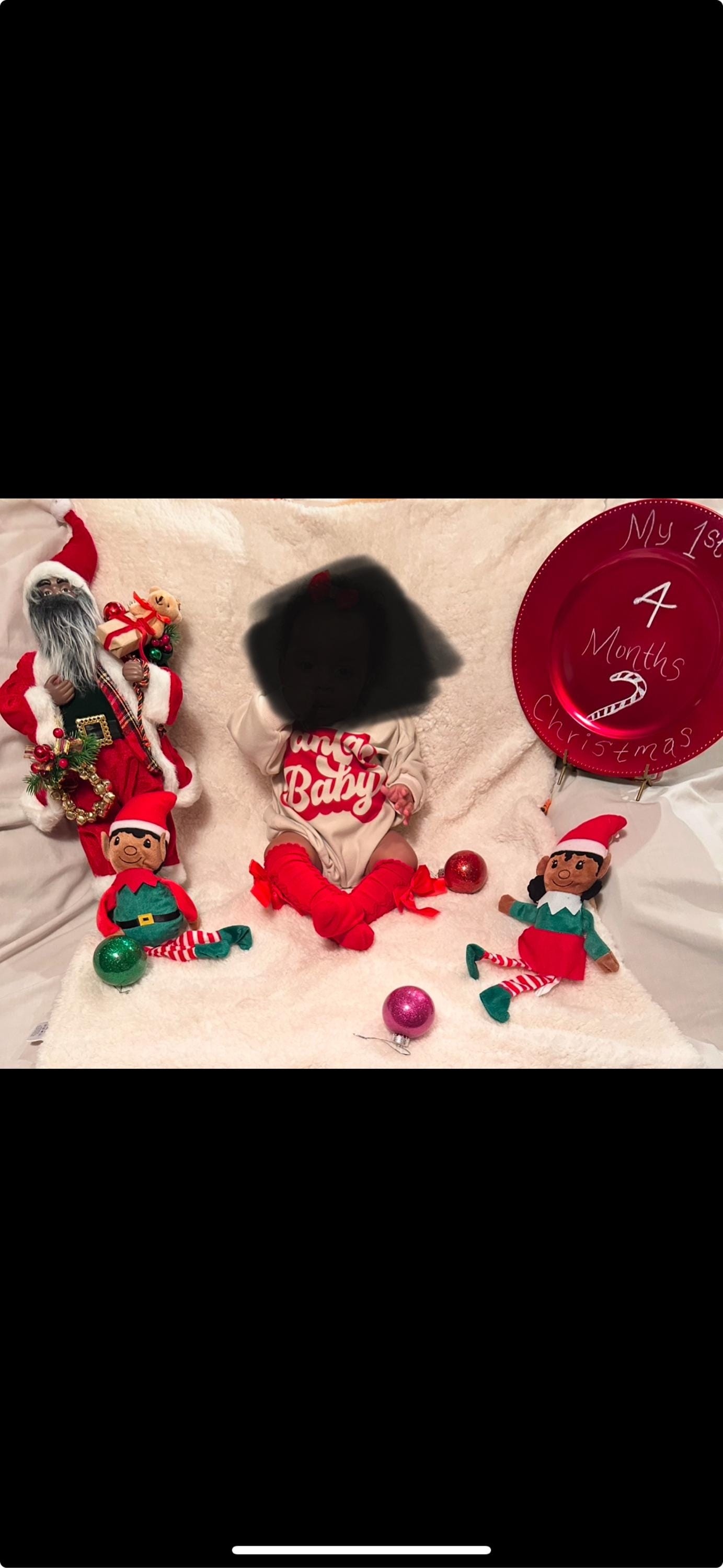 Christmas baby Outfit, Santa baby super soft cozy warm sweatsuit Christmas baby girl Retro Santa Christmas outfit,Santa baby retro Romper