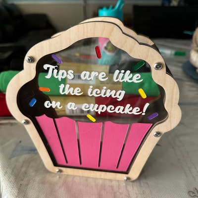 Ice Cream Cone Tip Jar Sarcastic Funny Wood Bank - Etsy