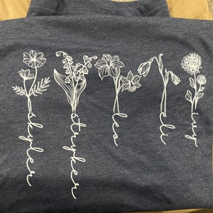Custom Birth Month Birth Flower Sweatshirt Gift for Moms - Etsy
