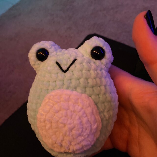 Plush frogs squishmallow worry pets crochet by LennieToysShop