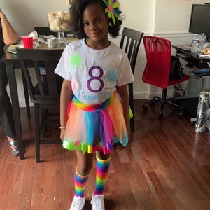 Tween Girl 11th Birthday Shirt 11 Rainbow Tutu Skirt Girls - Etsy