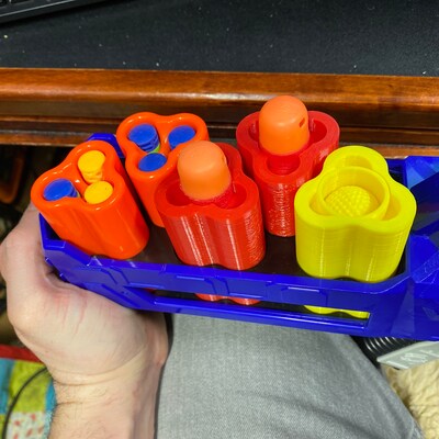 Nerf Compatible Single Shot MEGA Shell for Nerf N-strike Elite Trilogy ...