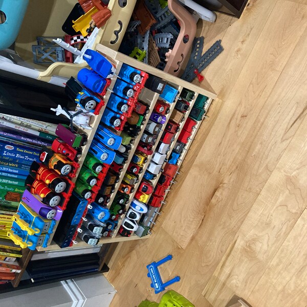 Train Rack Mega - Thomas the Tank Wooden Train Display and Storage Wall ...