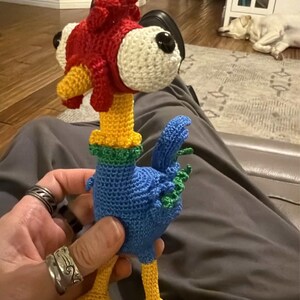 Moana's Crazy / Funny Rooster Hei Hei Crochet English Pattern - Etsy