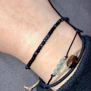Nirvana \u201cNevermind\u201d Inspired Morse Code Beaded Slide Bracelet Kurt Cobain Tribute Friendship Stack Grunge 90s