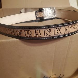 personalized western belts