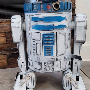 R2D2 Metal Art - R2D2 Wood Burner With Movie Paint Finish - R2D2