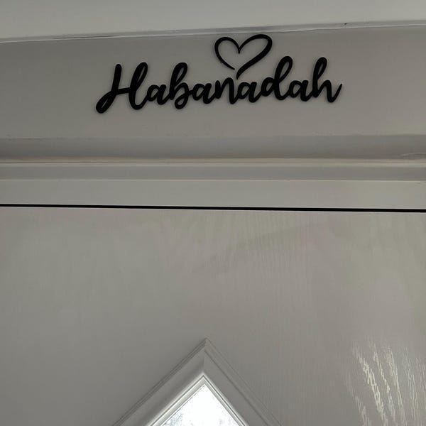Personalized Wooden Script Sign – Custom Home Wall Decor - Etsy UK