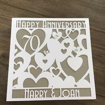 On Our 50th Golden Wedding Anniversary Card, Husband to Wife, Wife to ...