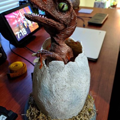 Egg Hatching Life Size Velociraptor Version 2 - Etsy