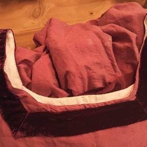 Burgundy Red Silk Velvet Ribbon ( 4 Widths to choose from)