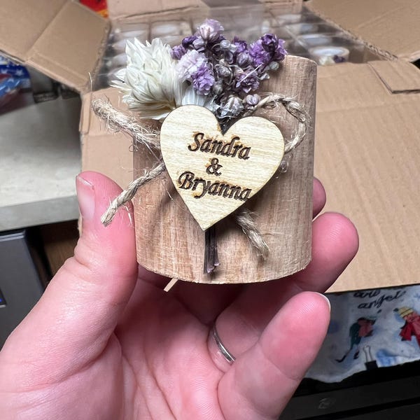 50 PCS Personalized Candle Wedding Favor, Wedding Favors for Guests in ...