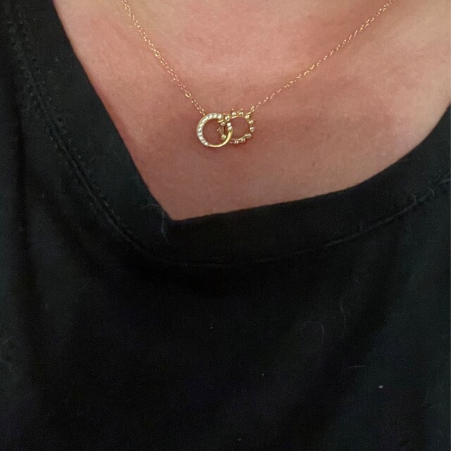 Sun & Moon Eternity Necklace by Caitlynminimalist