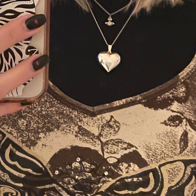 Sterling Silver Puff Heart Pendant - Village Jeweller