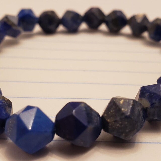 CRAFTDLondon クラフトロンドン BLUE CRYSTAL GEMSTONE BRACELET Blue Crystal Gemstone Bracelet (Gold)