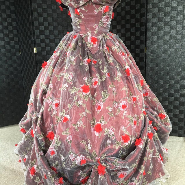 Nastro In Chiffon Ricamato Con Fiori 3D - Largo 5 Cm, Lungo 3 Metri, Per Abiti Da Sposa, Costumi, DIY | Passamaneria Elegante In Stile Vintage
