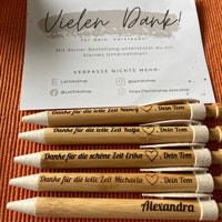 Personalisiertes Bambus-Stift-Set 'Michael' Von History & Heraldry – Individueller Namensstift Mit Clip