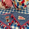 Gingham Ruffle Duffle Bag. 2 Patches Included. - Etsy
