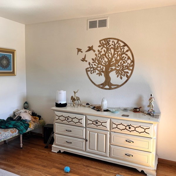 Elegant Wooden Exclusive Wood Wall Art Decor Flower Wall Hanging