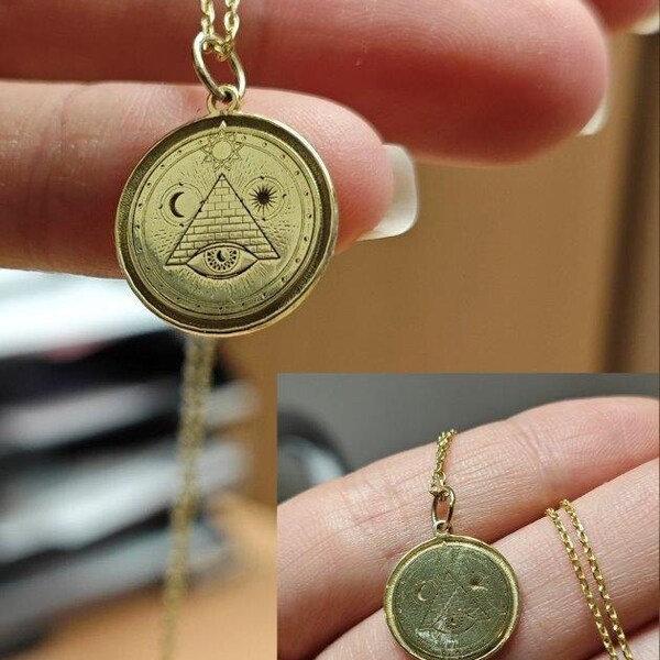 Tarot Vision Pendant - All-Seeing Eye Necklace, Tar Produktbild-Vorschau 11