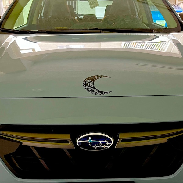 Moon Decal, Crescent Moon Decal, Decal for Laptop, Car Decal, Tumbler