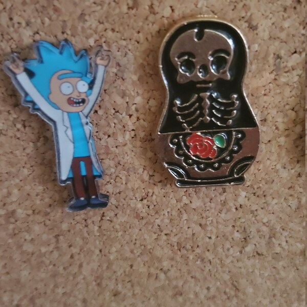 Skeleton Nesting Doll Pin - Etsy