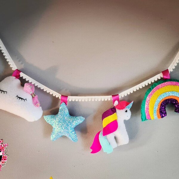 PDF Pattern and Instructions Unicorn Garland. Digital Download. DIY ...