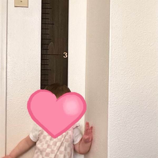 Personalized Wooden Growth Chart Wooden Growth Ruler Wood Growth Chart