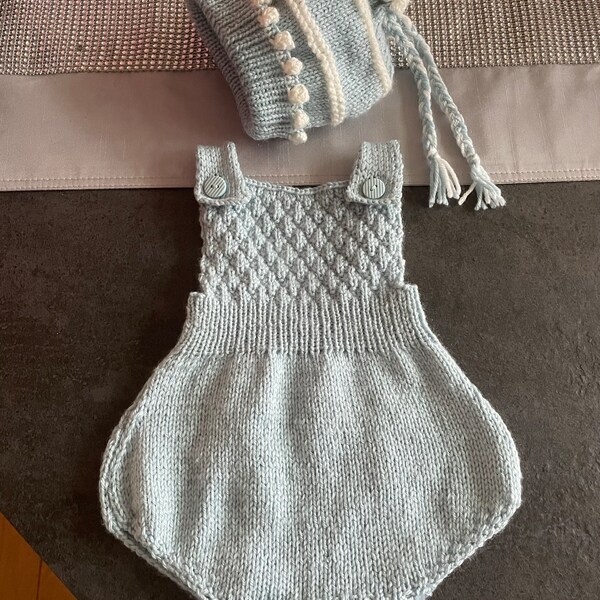 Pineapple Romper Knitting Pattern | Baby Romper PDF Knitting Pattern ...
