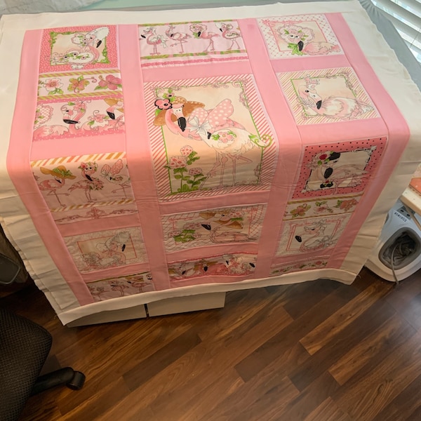 Harper Loft Unisex Fancy Flamingo 3-piece Quilt Set main image 1