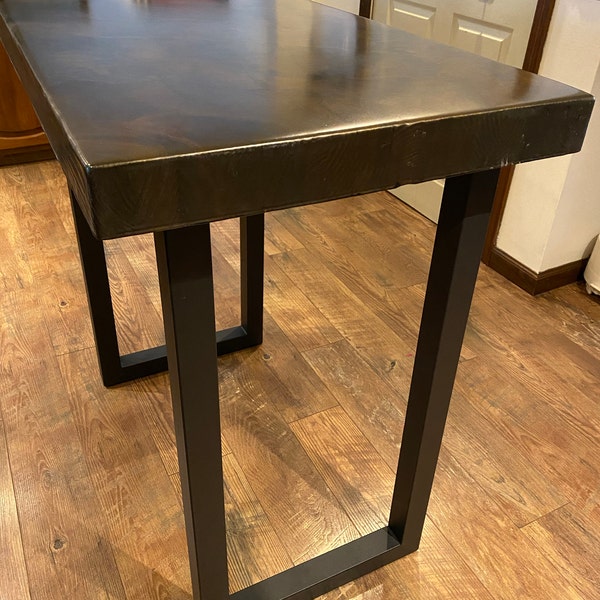 H 34 Inch, Counter Height Table Legs, U Shape, 1 Pair, #W5036M18 - Etsy