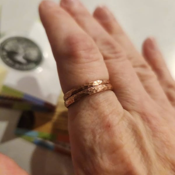 Thick Stackable Copper Ring(s), Copper Rings, Stackable Rings, Copper ...