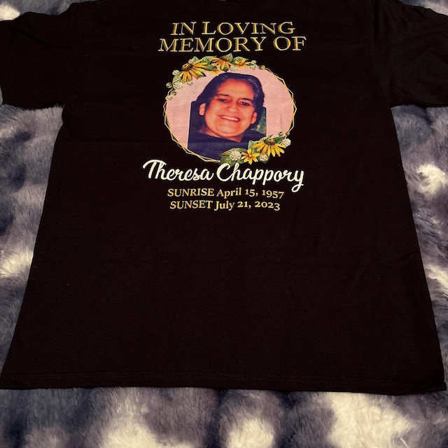 Customized Funeral T-shirt, Personalized Memorial Shirt, Memorial