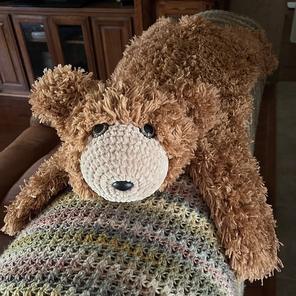 Fake Bear Rug Pattern Crochet Pattern for Faux Bear Skin Nursery Rug or Photo Prop | DIY ...