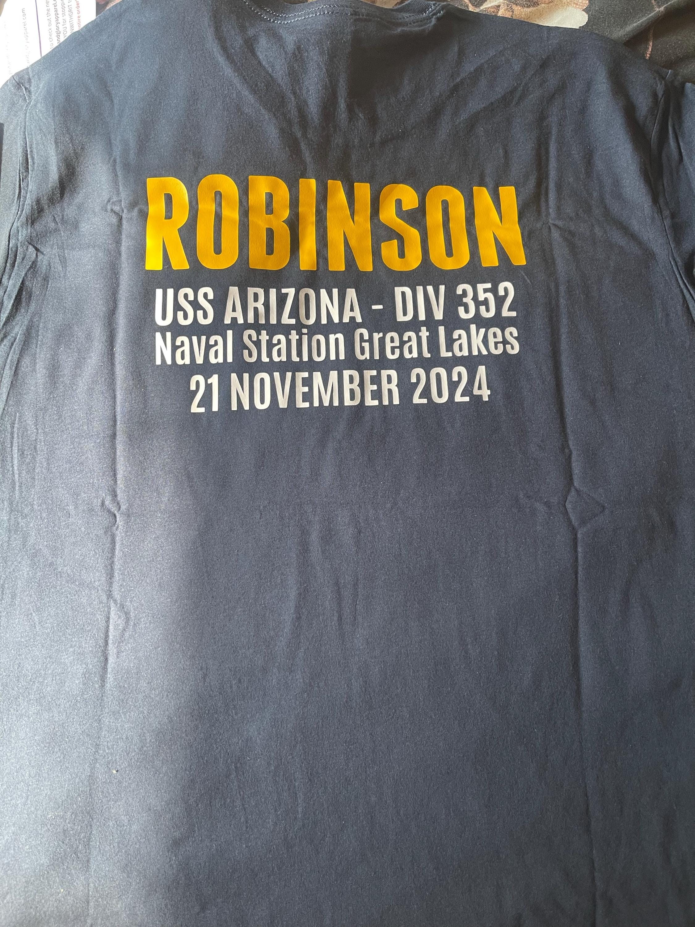 Personalized Boot Camp Graduation shirt, Custom PIR Shirt, Family Bootcamp Graduation shirt with Ship, Division and PIR Date, Navy ROTC