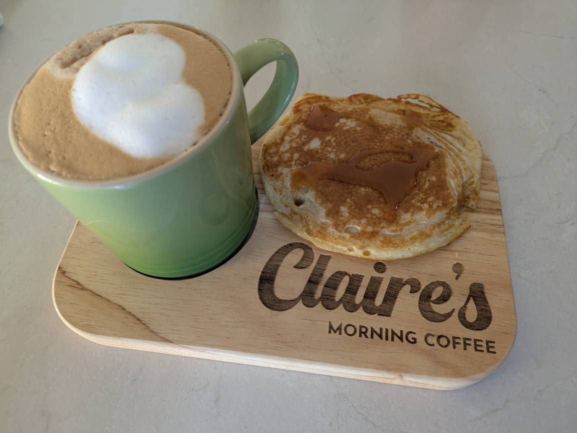 Personalized Custom Engraved Wooden Tea & Biscuit Board Serving Board Novelty Gift Birthday Valentines Housewarming Wedding Christmas