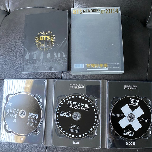 Official BTS Memories of 2014 3 DVD & PHOTO BOOK Set Tower
