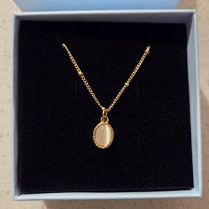 Review photo by Bo for Sea Glass Oval Cabochon Pendant Necklace