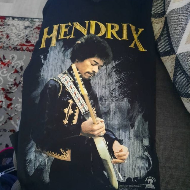 Jimi Hendrix Black Adult T-shirt - Etsy