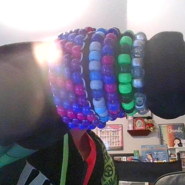 LGBTQ+ Pride Kandi Bracelet Cuffs - Etsy